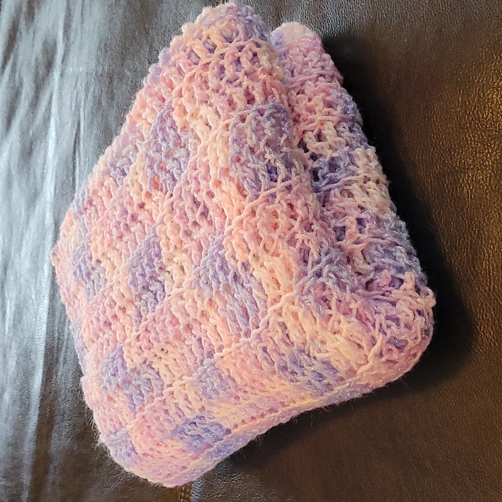 Handmade baby blanket excellent condition 40" x 46"